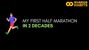 My first half marathon in 2 decades